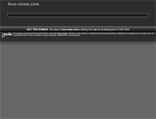 Tablet Screenshot of foxs-news.com
